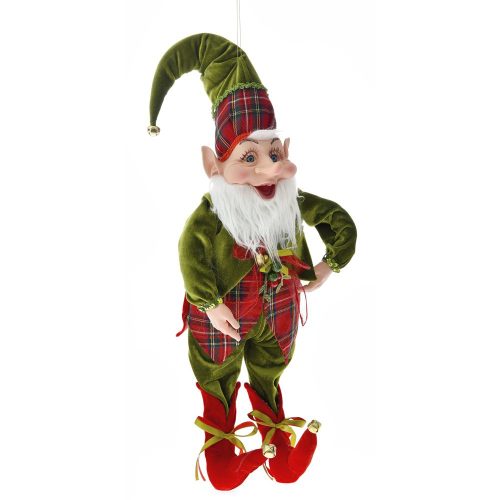 FIGURINA ELF CATIFEA VERDE ROSU 65 CM