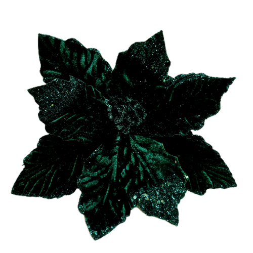 FLOARE BRAD CATIFEA VERDE CRACIUNITA 23 CM