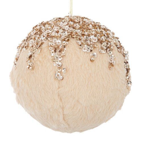 GLOB BLANITA SOFT GOLD CU PAIETE 12 CM