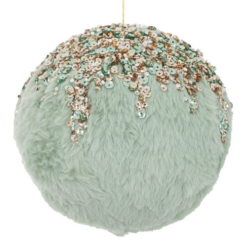 GLOB BLANITA MINT CU PAIETE 12 CM