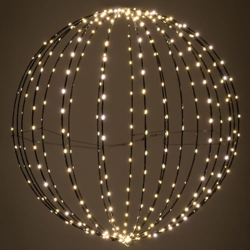 GLOB METAL CU 400 LEDURI LUMINA CALDA 60 CM