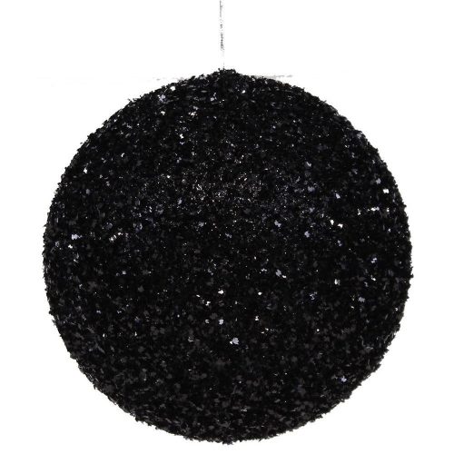 GLOB NEGRU GLAZURAT 10 CM