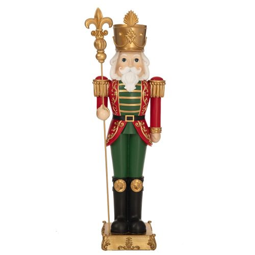 FIGURINA NUTCRACKER SANTA ROSU VERDE 100 CM