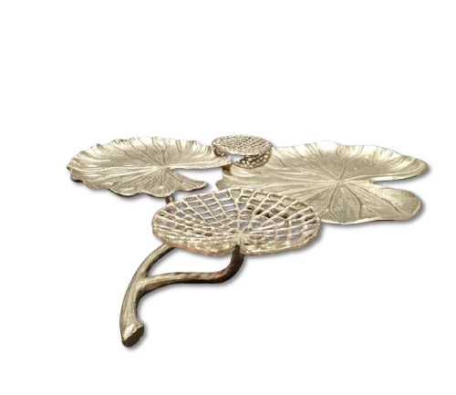 PLATOU METAL FLORI 50 X 37 CM