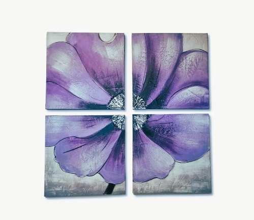 TABLOU 4 IN 1 FLOARE MOV