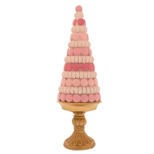 FIGURINA TORT MACARONS ROZ AURIU ROYALTY 43 CM