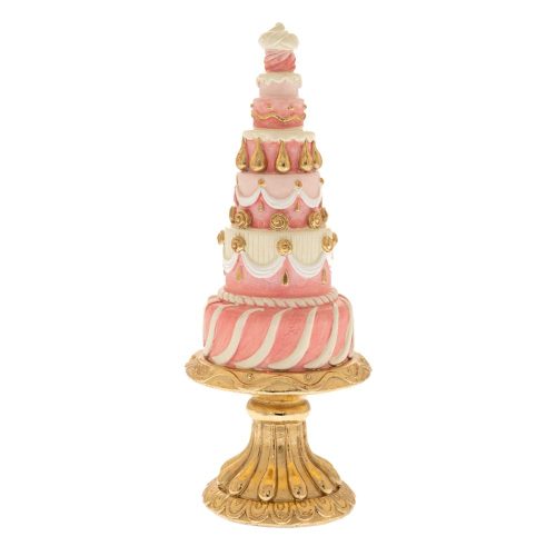 FIGURINA TORT ALB ROZ ROYALTY 22 CM