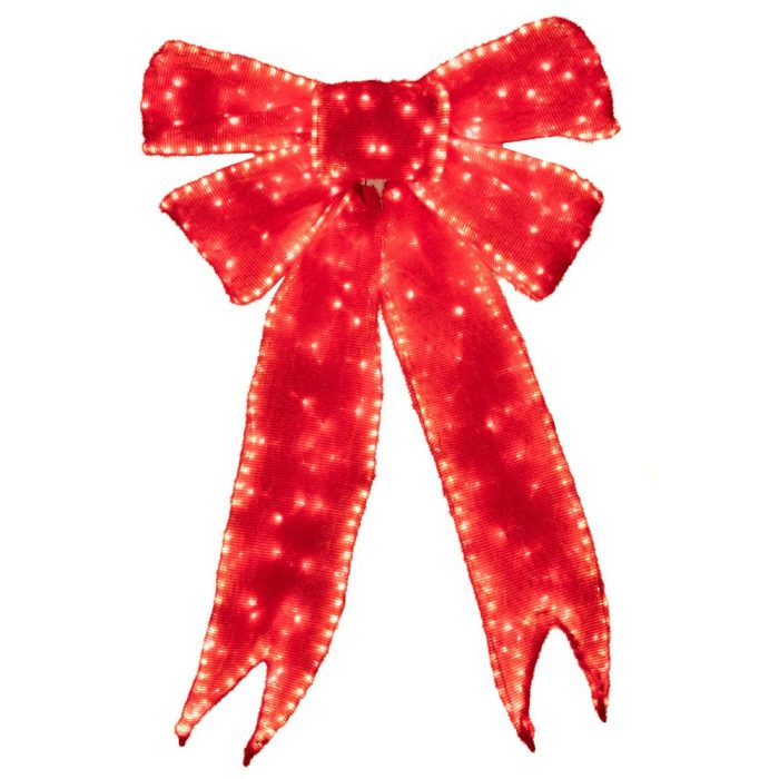 DECORATIUNE EXTERIOARA CRACIUN FUNDA CU LUMINI LED 100 X 65 CM - imagine 2