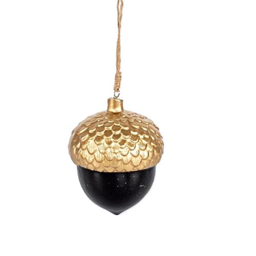 GLOB GHINDA NEAGRA CU AURIU 12 CM