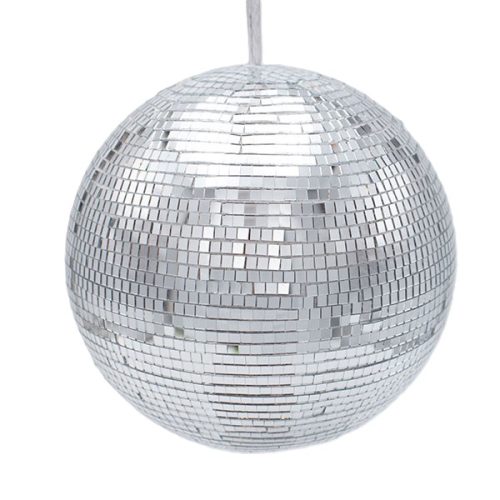 DECORATIUNE BRAD GLOB DISCO SILVER 20 CM