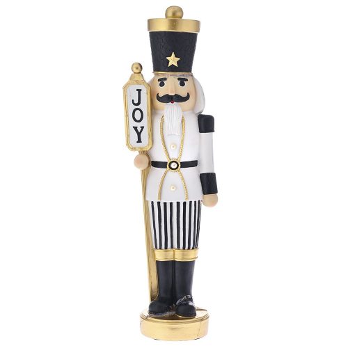 FIGURINA SPARGATOR NUCI ALB AURIU NEGRU 81 CM