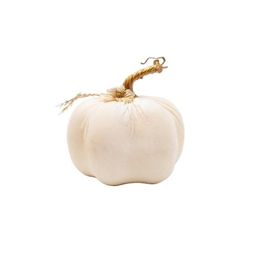 DECORATIUNE CRACIUN DOVLEAC CATIFEA IVOIRE CU FLOARE AURIE 15 X 12