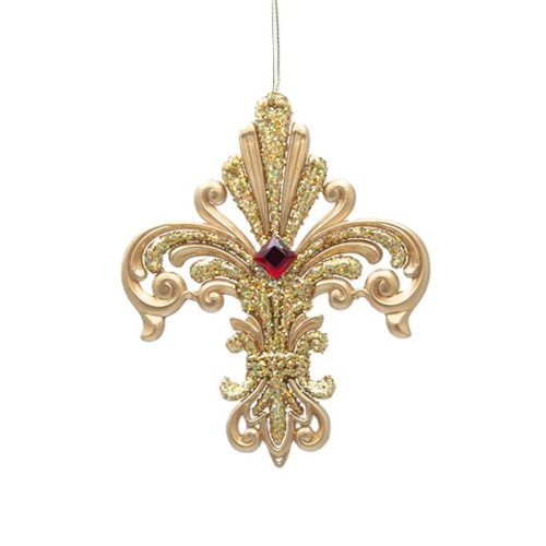GLOB ROYALTY FLEUR DE LIS 14 CM