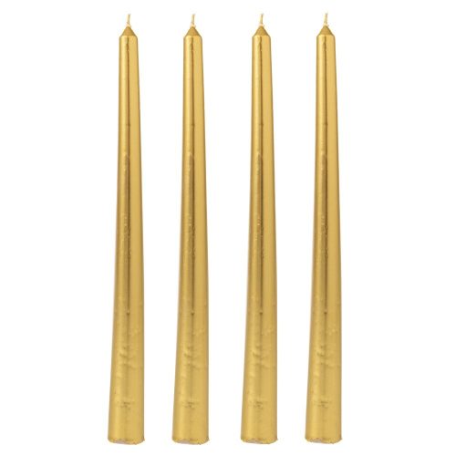 LUMANARI CRACIUN AURIU METALIC SET 4 BUC