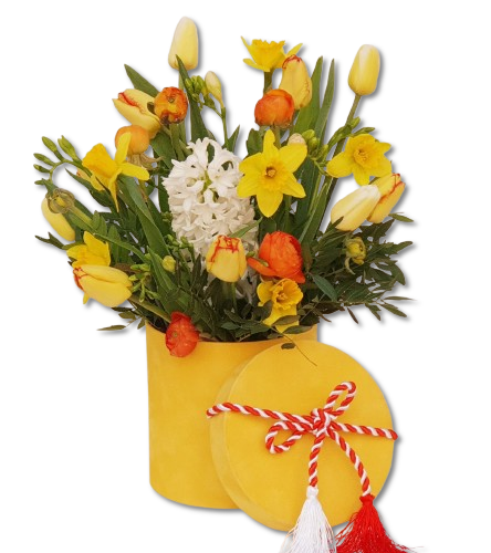 ARANJAMENT FLORAL IN CUTIE CATIFEA 8 MARTIE
