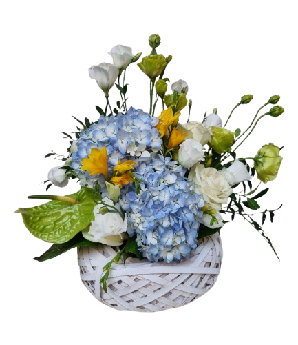 ARANJAMENT FLORAL CUIB DE PRIMAVARA