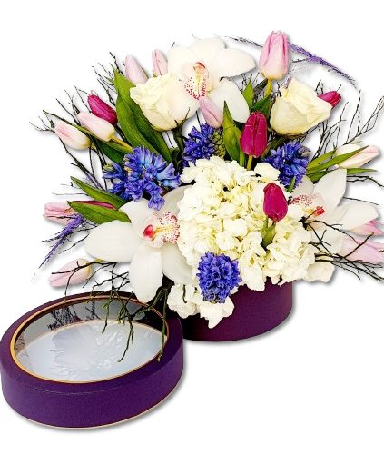 ARANJAMENT FLORAL PRIMAVARA PURPLE