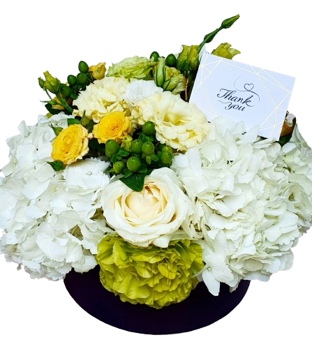 ARANJAMENT FLORAL IN CUTIE CATIFEA BLU BLUSH