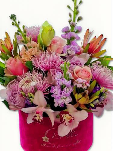 ARANJAMENT FLORAL IN CUTIE CATIFEA PASTEL
