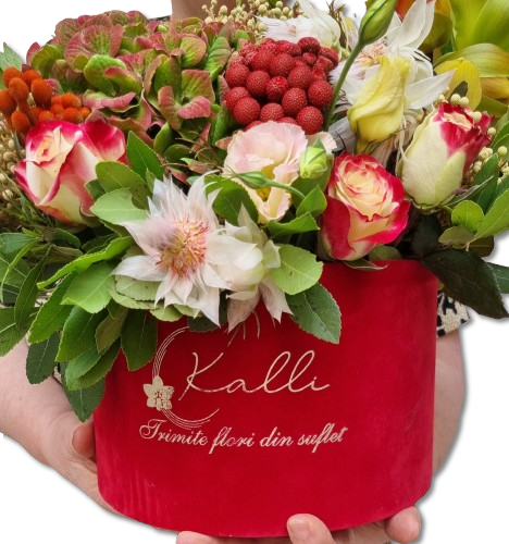 ARANJAMENT FLORAL IN CUTIE CATIFEA ALWAYS IN MY HEART