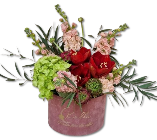 ARANJAMENT FLORAL IN CUTIE CATIFEA VERDE CRUD