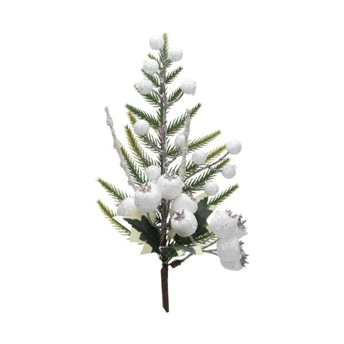 CRENGUTA BRAD ILEX SI BOBITE ALBE 31 CM