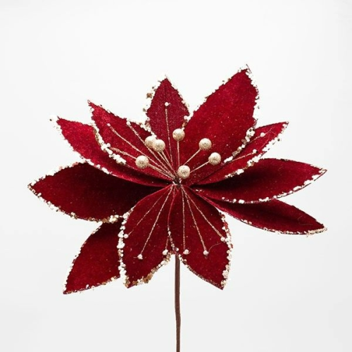 FLOARE BRAD DELUXE CATIFEA BURGUNDY CHAMPAGNE 35 X 45 CM