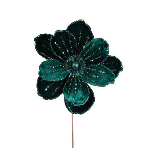 FLOARE BRAD DELUXE CATIFEA SMARALD AURIU 35 X 45 CM