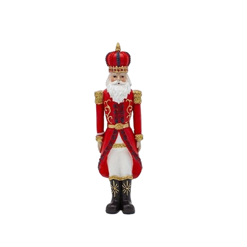 FIGURINA SPARGATOR DE NUCI ROSU CU COROANA 25 CM