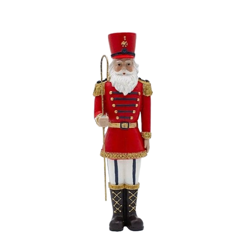 FIGURINA SPARGATOR DE NUCI CU SCEPTRU ROSU 30 CM