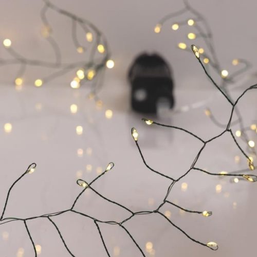 INSTALATIE BRAD MICOLEDURI LUMINA CALDA FIR CUPRU VERDE 12 M